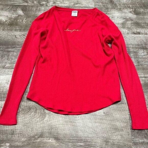 Pink Victorias Secret Long Sleeve Shirt Size Small - Picture 1 of 9